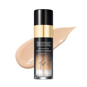 Base de Maquillaje Super Cover con Dióxido de Titanio 40ml TenSeconds, Producto de Belleza Coreano - Product Image 1
