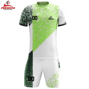 Premium Quality Men's Soccer Uniform Customized Logo Short Solid Color 100% Polyester Fabric Breathable Anti-Bacterial Quick Dry - Product Image 4