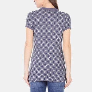 Chemises polo pour femmes en coton 100% imprimé, tissu doux et respirant, coupe confortable, style élégant et décontracté, parfaites pour un usage quotidien - Product Image 2