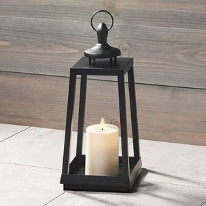 Durable metal candle lantern with strong handle easy to carry for outdoor activities and <b>emergency</b> <b>lighting</b> purposes - Product Image 5