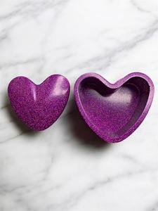 Boîte à bijoux en résine florale artisanale de luxe, organiseur décoratif pour bibelots, petite boîte à bijoux personnalisée en résine, cadeau - Product Image 2