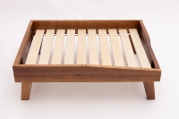 Lit-cave carré en bois massif pour chien et chat, faible MOQ |   Style classique OEM/ODM Vietnam |   Lit Moderne Imperméable