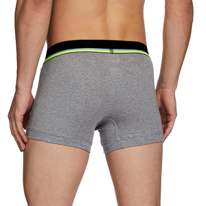 Calzoncillos bóxer de punto transpirables de cintura media para hombre, 100% algodón, color gris, con diseño de estampado personalizado completo, calidad premium - Product Image 6