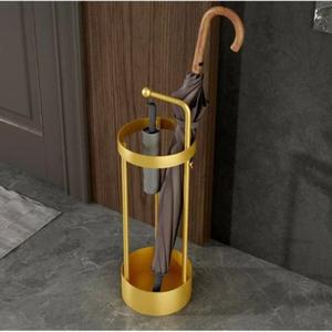Porte-parapluie en aluminium plaqué or pour une utilisation commerciale et résidentielle à long terme - Product Image 1
