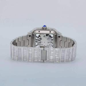 Reloj de Diamantes Moissanite de Claridad VVS, Estilo Antiguo, de Primera Calidad, para Hombre, Edición Limitada, Cuarzo, Lujo, Acero Inoxidable, Envío Gratis - Product Image 4