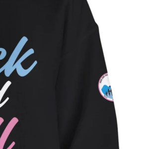 Sweat-shirt noir à motif graphique moderne, en molleton doux, col rond, manches longues, vêtement décontracté pour l'hiver - Product Image 2
