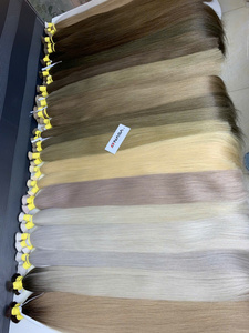 Produit phare : Extensions de cheveux naturels Super Double Drawn, cheveux vietnamiens bruts, 100g, lisses naturels, toutes couleurs, 55 cm de long - Product Image 6