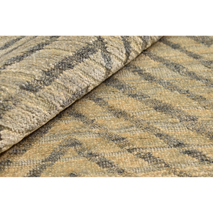 Alfombra Geométrica de Lana Hecha a Mano, Alfombra Moderna con Patrón de Diamantes Anudada a Mano para Decoración de Sala de Estar - Product Image 5