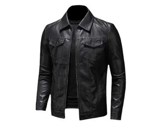 New Winter Tall Men Brown Regular Boxy Fit Original Cowhide Leather Sheep Fur Biker Jacket Breathable Casual Plus Size Winter - Product Image 6