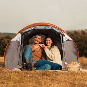 Tenda da Campeggio Automatica Pop-Up per 5-8 Persone, Impermeabile, Montaggio Istantaneo, Materiale PVC, Strato Singolo, 4 Finestre con Zanzariera, Borsa per il Trasporto - Product Image 5