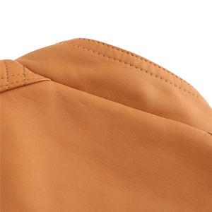 OEM ODM Custom PU <b>Leather</b> <b>Jacket</b> Women Winter <b>Faux</b> <b>Leather</b> Bomber Coat Wholesale Fashion Outerwear Manufacturer <b>Plus</b> <b>Size</b> Zipper - Product Image 3