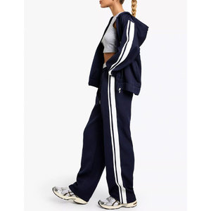 <b>Trousers</b> Winter Casual 100% Cotton Fleece <b>Drawstring</b> Closure High Quality Quick Dry Customized Women's Hip Hop Sportswear - Product Image 1