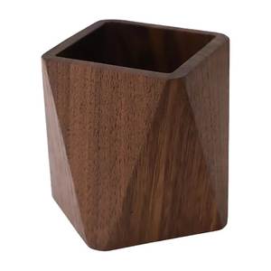 Portalápices de Madera Hecho a Mano para Decoración de Mesa de Oficina, Organizador de Escritorio de Madera, Soporte para Bolígrafos para Material Escolar y de Oficina - Product Image 5