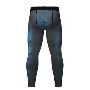 <b>Men's</b> Plus Size <b>Compression</b> Yoga Suit-Spandex/Nylon Seamless Four-Way Stretch Quick Dry High-Waisted 2-Piece Set - Product Image 2