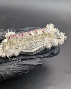เครื่องประดับแร็ปเปอร์สไตล์ Iced Out สำหรับสตรีทแวร์ เงินแท้ 925 ชุบทอง 18K จี้ห้อยคอสุดหรู สั่งทำได้ตามชื่อ/ตัวอักษร/โลโก้ ของขวัญสำหรับเขา - Product Image 3