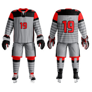 Producto en Oferta, Nueva Llegada, Uniformes de Hockey sobre Hielo Hechos a Mano por Profesionales, Fabricantes OEM, Conjunto de Jersey y Pantalones de Hockey sobre Hielo - Product Image 6