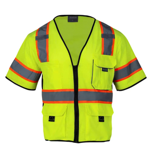 Gilet de sécurité réfléchissant Zohan Creations, respirant, en polyester, certifié CE, haute visibilité, qualité supérieure, pour l'extérieur - Product Image 2
