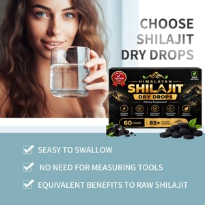 OEM/ODM Gotas Secas de Shilajit Puro, 60 Unidades (200 mg), Tabletas de Shilajit 100% Auténticas con Ácido Fúlvico Rico y Más de 85 Minerales Traza - Product Image 2