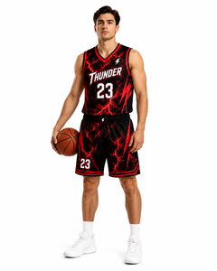 Maillots et shorts de basket-ball personnalisés en direct d'usine, ensemble uniforme de basket-ball sublimé pour les clubs sportifs, les écoles et les équipes - Product Image 2