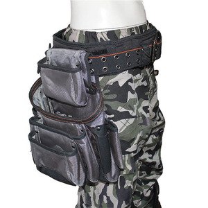 High quality <b>tool</b> belt with suspenders padded <b>tool</b> belt adjustable waist <b>carpenter</b> <b>tool</b> belt heavy duty construction <b>tool</b> belt - Product Image 3