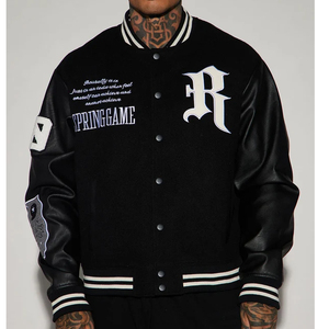 Chaqueta de Béisbol Varsity para Hombre, Chaqueta Casual Estilo Letterman, Chaqueta Bomber Ligera - Product Image 1