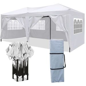 Gazebo Pieghevole Rinforzato 3x6m con 6 Pareti Laterali Rimovibili e Borsa per il Trasporto, Ideale per Feste, Matrimoni, Eventi o Uso Esterno - Product Image 6