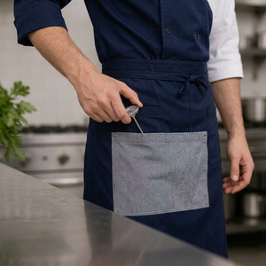 Uniforme de Chef, Conjunto Completo de 4 Piezas, TR Spandex, Transpirable, Antipilling, Uniforme de Cocina - Product Image 5