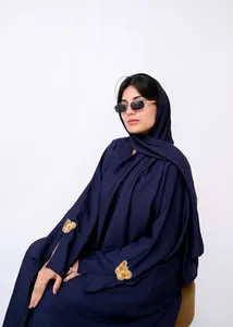 Elegant <b>Abaya</b> with Matching Scarf Muslim Modest Wear Long Sleeve Islamic Dress for <b>Women</b> - Product Image 1