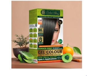 INDUS VALLEY Coloration capillaire naturelle sans dommages pour femmes, sans ammoniaque ni PPD, coloration capillaire organique avec 100% de couverture des cheveux gris - Product Image 3