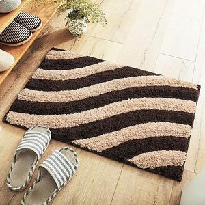 Tapis de bain personnalisés pour la maison, tapis de toilette, tapis de bain en microfibre ondulée - Product Image 1