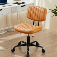 Table de toilette en cuir PU noir, chaise de bureau pour jeunes, salle d'étude pour étudiants, chambre familiale