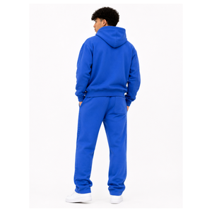 Custom Puff Print Tracksuit <b>Set</b> Zip Up Hoodie Wide Leg Jogger Pants Streetwear Style Raised Lettering Matching Casual Apparel OE - Product Image 2