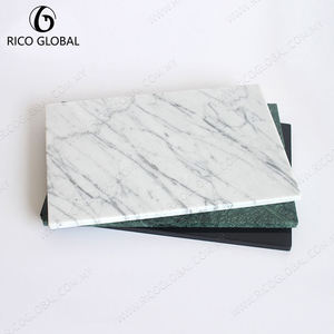 เขียงหินอ่อน RICO GLOBAL หนา 1 ซม. อุปกรณ์ครัวแบบใช้ซ้ำได้สำหรับเตรียมอาหาร - Product Image 4