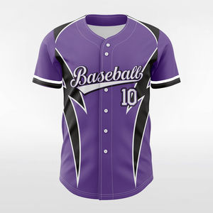 Vente en gros de maillots de baseball personnalisés de haute qualité pour vêtements de sport, 100% polyester, maillot de baseball sublimé de haute qualité - Product Image 1