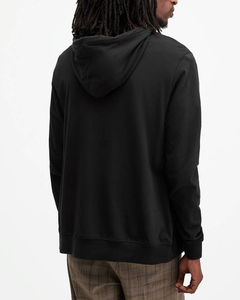Sudadera con capucha personalizada con cremallera, de algodón 100% grueso, estilo urbano para hombre - Product Image 1