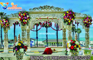 Al Aire Libre Bollywood tema boda Mandap configuración hermosa boda india Mandap Cum etapa Bollywood Jodha Akbar boda Mandap EE. UU. - Product Image 2