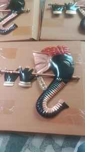 Beau panneau mural en fer suspendu de haute qualité devine lord ganesha pour les idées de décoration de la maison et du bureau avec des bénédictions spirituelles - Product Image 4