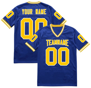Camiseta de malla retro americana personalizada de alta calidad para hombre, con nombre de equipo personalizado, manga corta, 100% poliéster, elástica en cuatro direcciones, corte regular. - Product Image 5