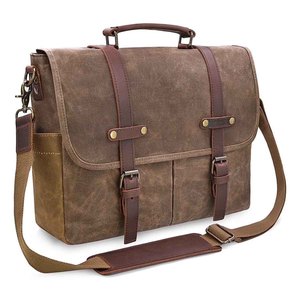 Leather Laptop Bag Durable Material With Modern Design Storage Perfect For Office Work Travel And Daily Carry Use - Product Image 1