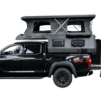 Auvent de camion en aluminium avec tente de camping intégrée pour Toyota Tacoma 5 pieds de large, configuration Overland