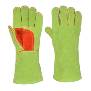 Gants de soudage en cuir de vachette pleine fleur haute performance, résistants à l'abrasion, pour barbecue et usage quotidien, protection du pouce et de la paume - Product Image 2