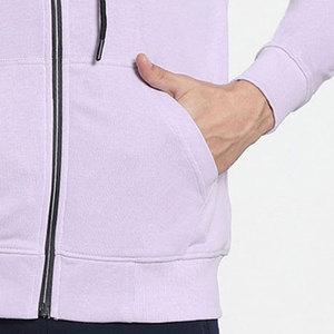 Sweat à capuche moderne pour homme, fermeture éclair intégrale, design basique, mélange de coton, coupe confortable, idéal pour le streetwear et les activités de plein air - Product Image 4