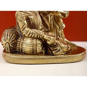 Escultura de latón hecha a mano de 4 pulgadas de Chhatrapati Shivaji Maharaj obra de arte indio - Product Image 4