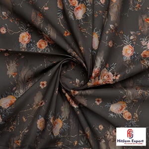 Tissu en coton imprimé numérique léger de qualité supérieure, fabricant de textiles OEM ODM, fournisseur de tissus sur mesure pour la mode - Product Image 3
