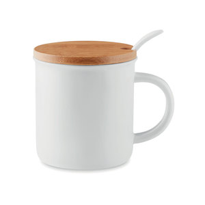 Tazza in ceramica porcellana 380ml con coperchio collezione Kenya - Product Image 5