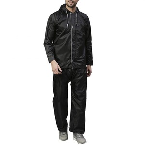 Traje de lluvia para motocicleta de dos piezas, ligero, con luz de seguridad, 100% poliéster, impermeable, de buena calidad, para hombre. - Product Image 4