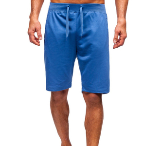 Pantalones Cortos Deportivos de Algodón 100% de Alta Calidad para Hombre, Diseño de Logotipo Personalizado, Estilo Fitness Medio, Decoración con Patrón Sólido, Bolsillos de Tela de Malla - Product Image 1