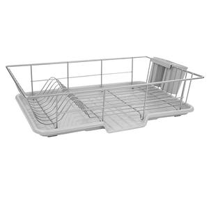 Organizador de platos de acero inoxidable de alta capacidad con ranuras dedicadas para platos y tazones - Product Image 2