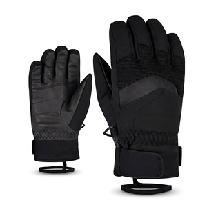 Gants de ski imperméables, coupe-vent, respirants, en PU, pour homme, chauds, hiver, écran tactile, fonctionnels, à enfiler - Product Image 1