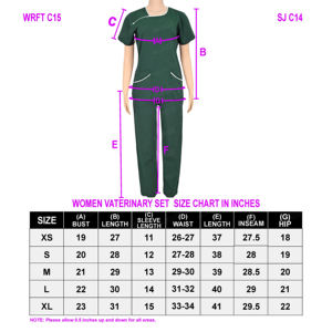 Conjuntos de Uniformes Médicos Elásticos de Moda: Conjuntos de Enfermería con Cuello Redondo para Mujer y Hombre - Product Image 6